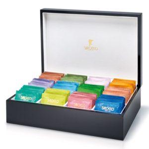 Grand coffret à thés noir Sirocco