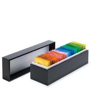 Petit coffret à thés noir Sirocco